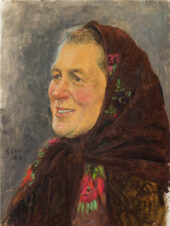 Женщина в коричневом платке (Этюд к картине «В.И. Ленин в с. Кашино»)